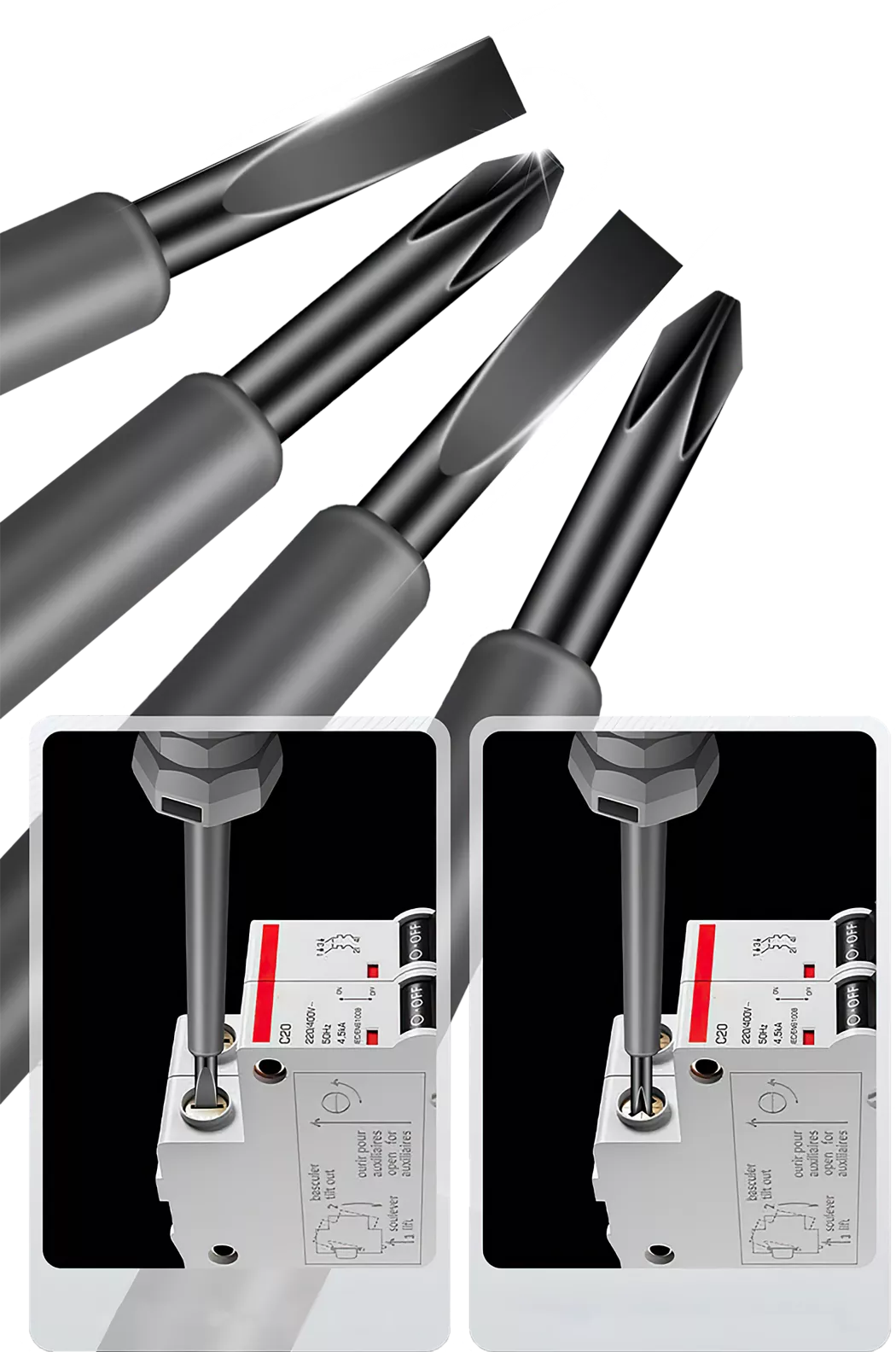 Testeur Tournevis Magnètique 2 en 1
