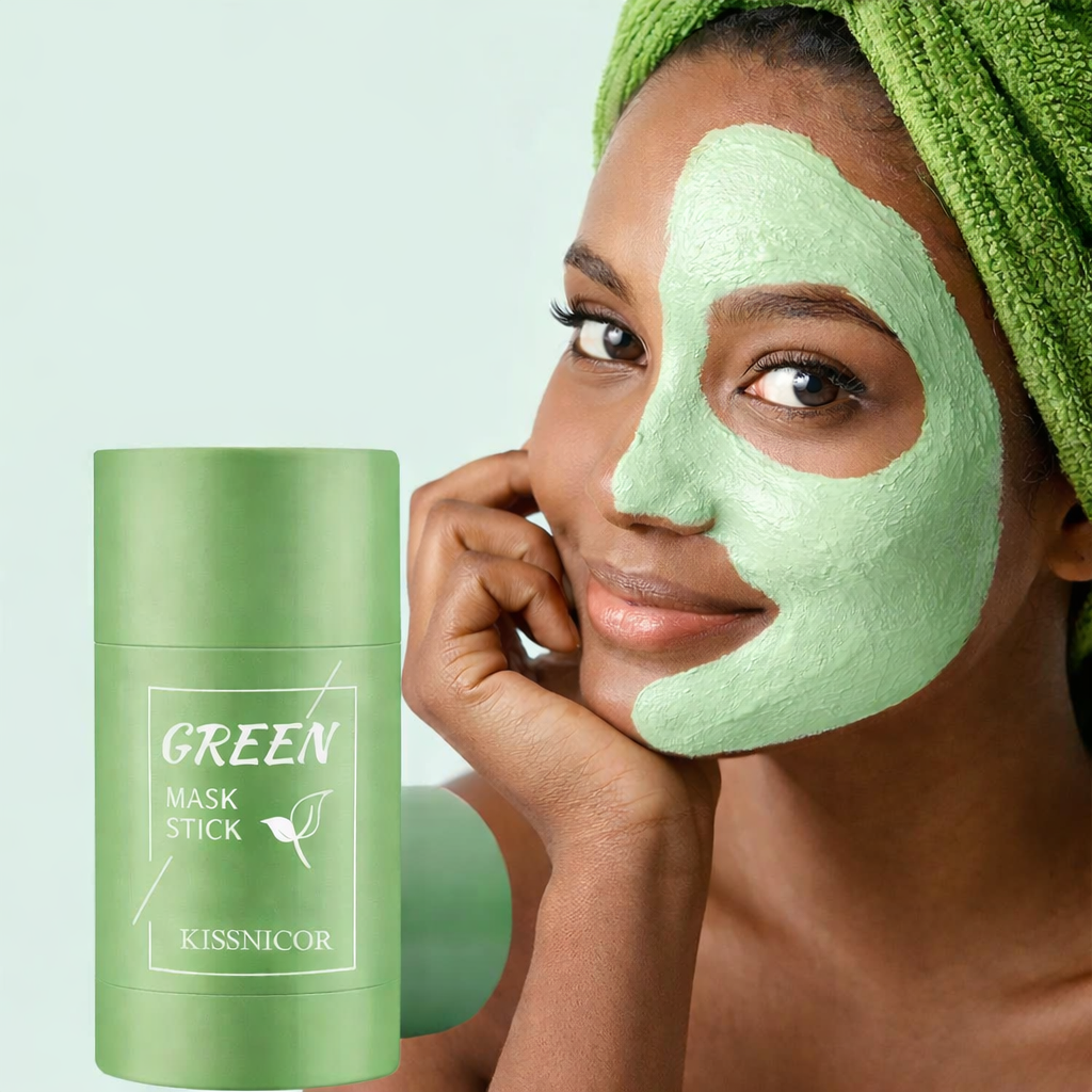 Stick Masque au thé vert - Aide à éliminer les points noirs et à purifier la peau