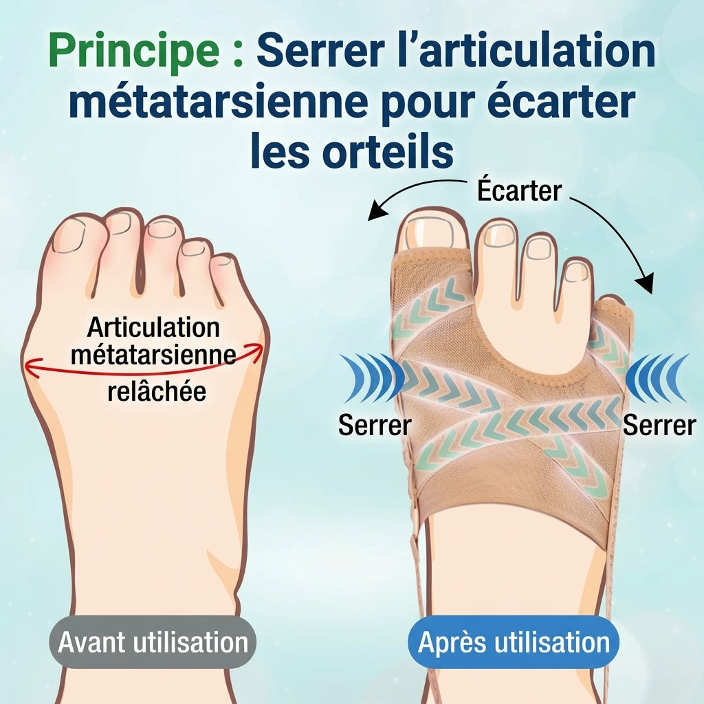 Attelle Correctrice gros orteil du Pied - Une paire de 02 Pièces