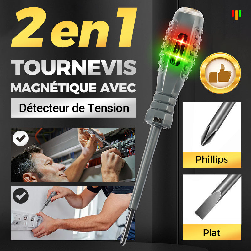 Testeur Tournevis  Magnètique 2 en 1