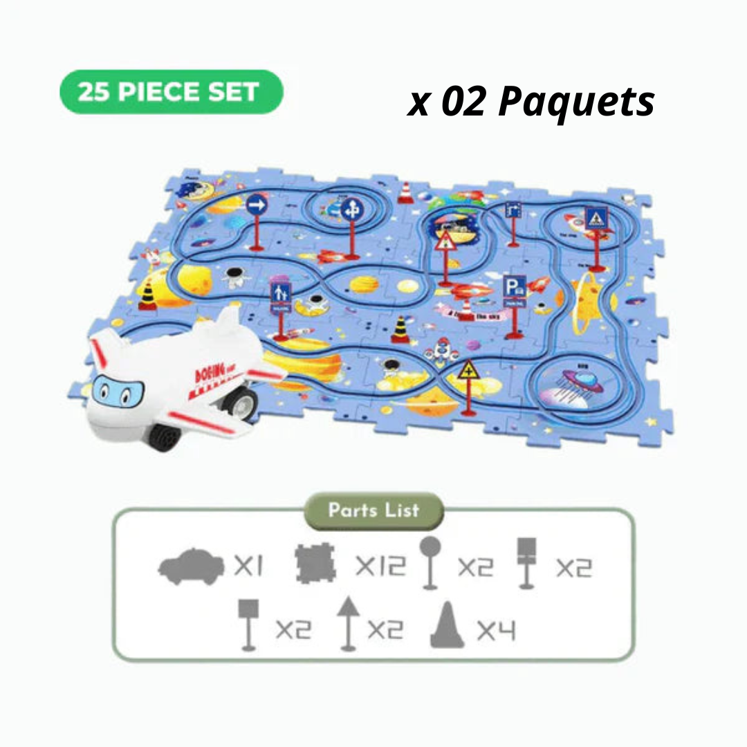 Circuit de Puzzle de voitures pour enfants