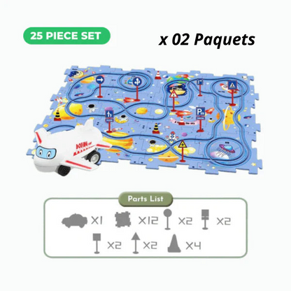 Circuit de Puzzle de voitures pour enfants