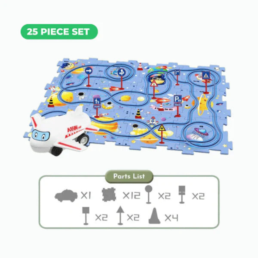 Circuit de Puzzle de voitures pour enfants